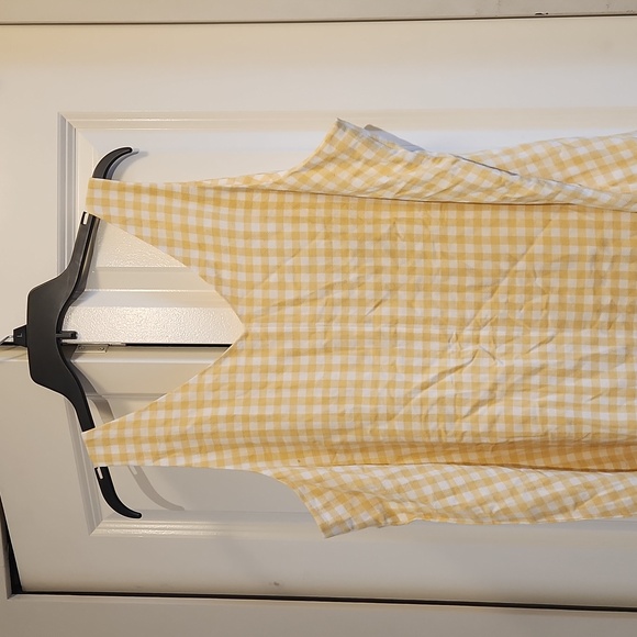 Plaid Yellow Sundress - Picture 3 of 4